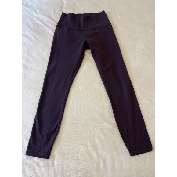 Lululemon Womens Purple‎ Leggings Yoga Athletic Gym Workout Size 6 - Picture 1 of 8